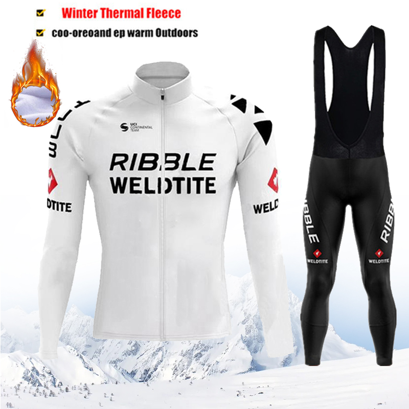 Cycling Bib Shorts - Zimowa, ciepła, polarowa koszulka rowerowa męska,