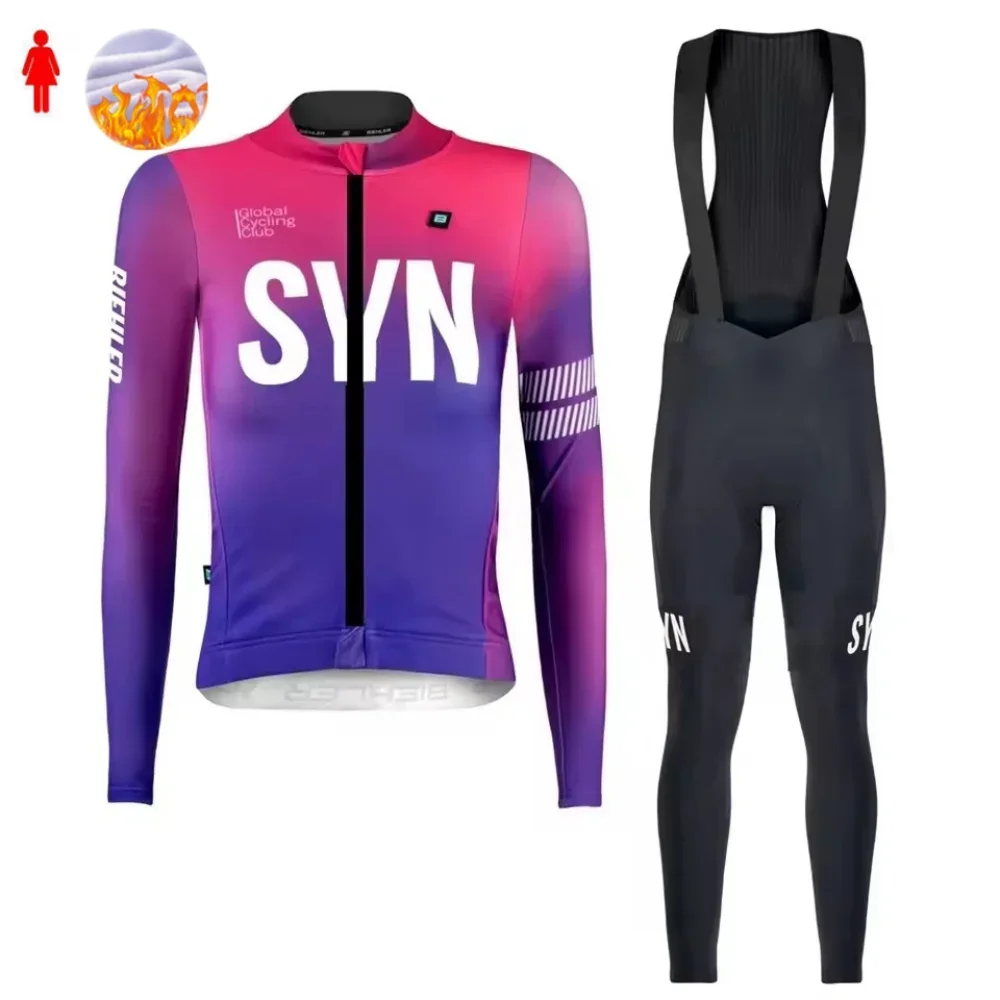 Damski zimowy zestaw kolarski  – Cycling Gear Jersey recenzja i cena